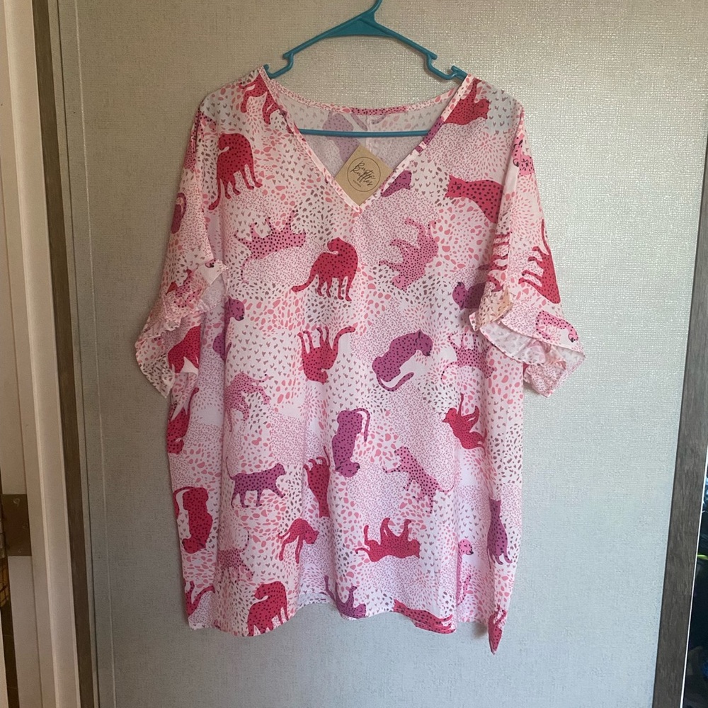 Pink Cheetah Top
